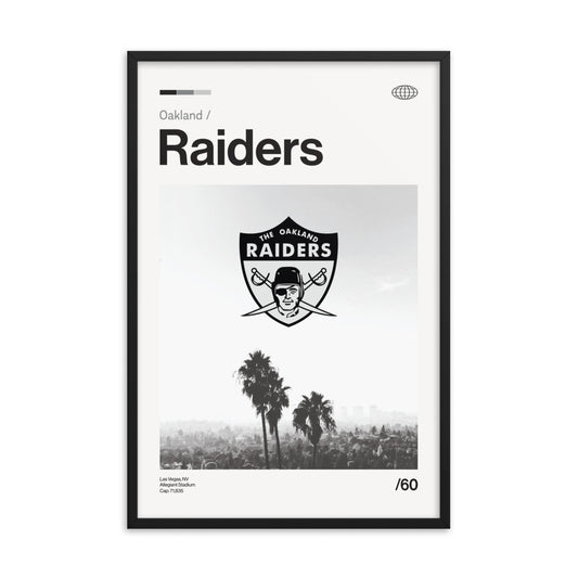 The Oakland Raiders Framed Wall Art