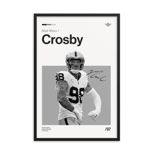 Mad Maxx Crosby Framed Wall Art