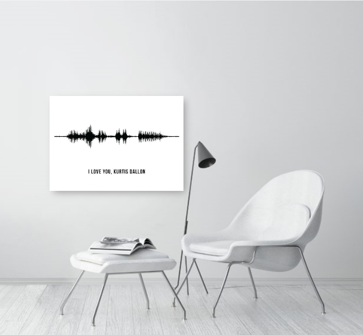 Custom Audio Wave Wall Art Poster