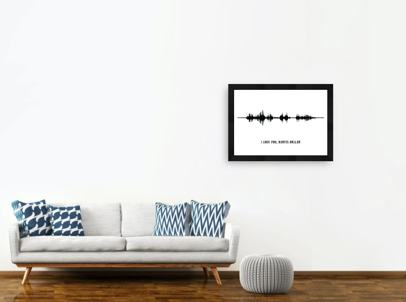 Custom Audio Wave Wall Art Poster