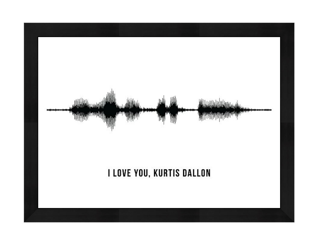 Custom Audio Wave Wall Art Poster