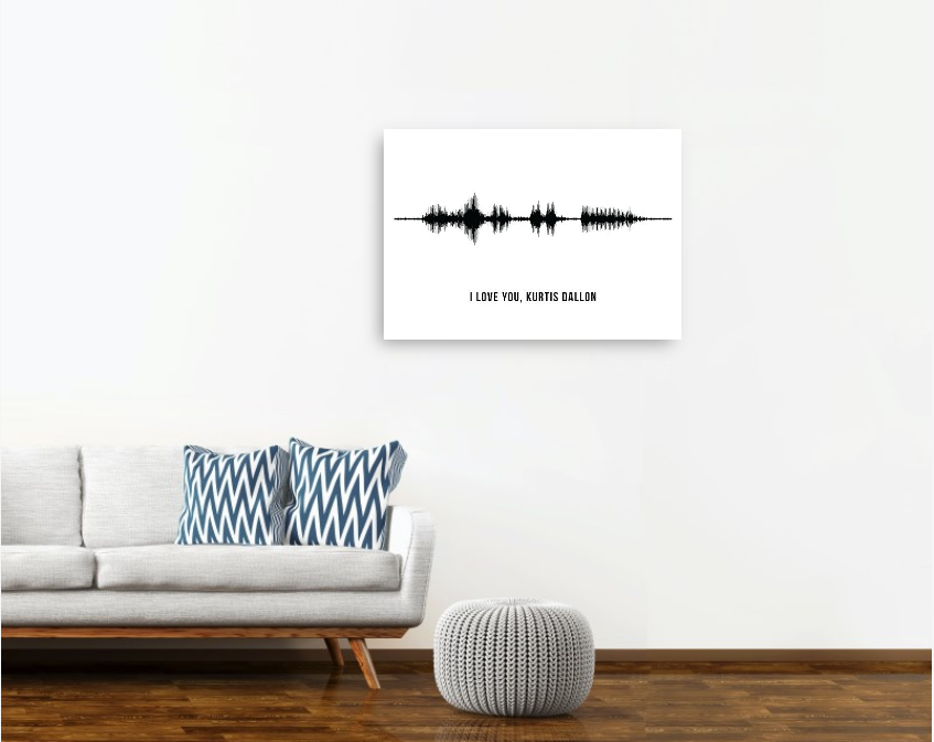 Custom Audio Wave Wall Art Poster