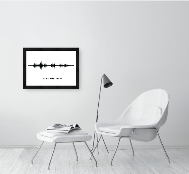 Custom Audio Wave Wall Art Poster